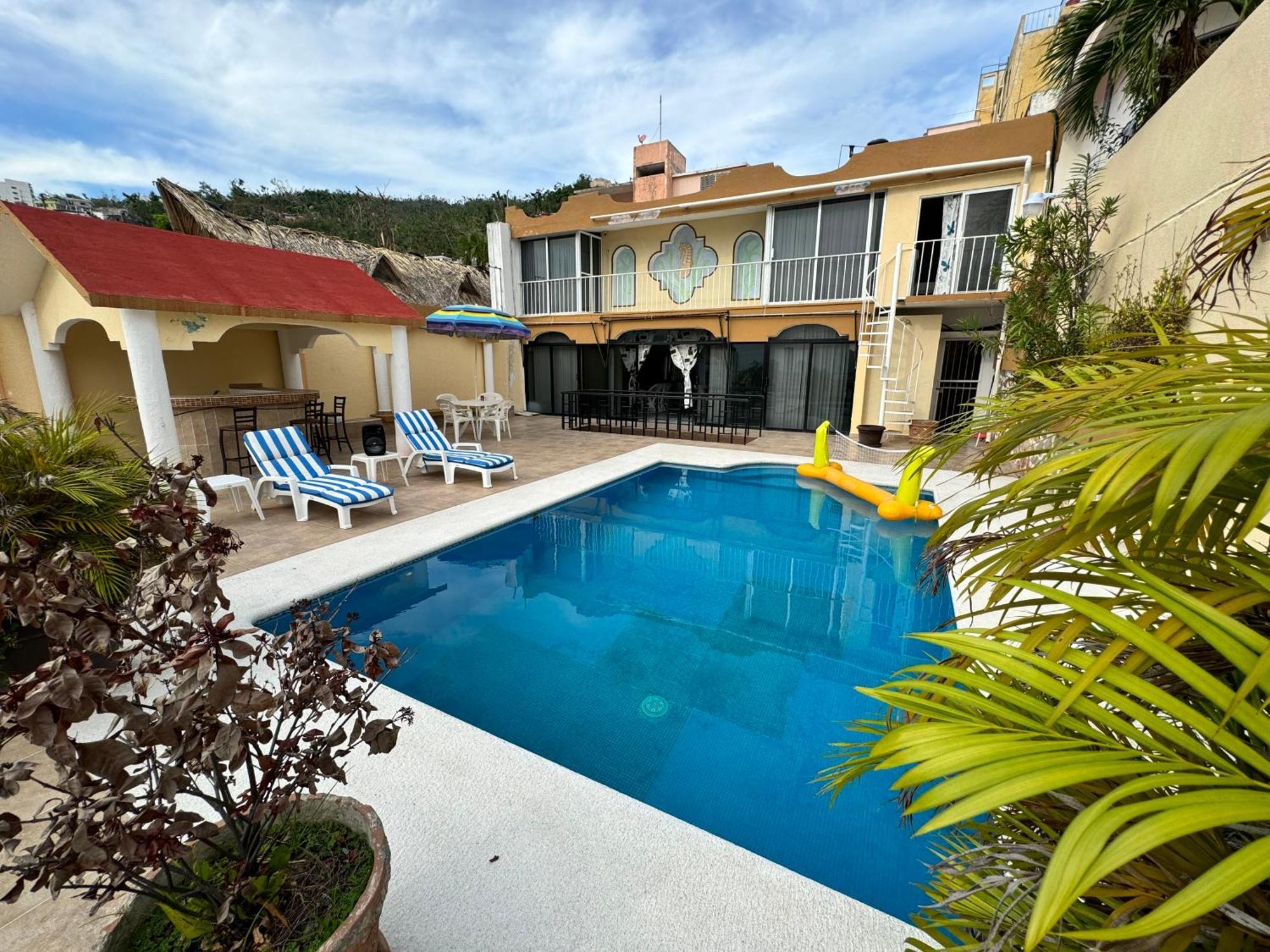 阿卡普尔科Blue Coast With Pool And Ocean View 10 To 35 P别墅 外观 照片