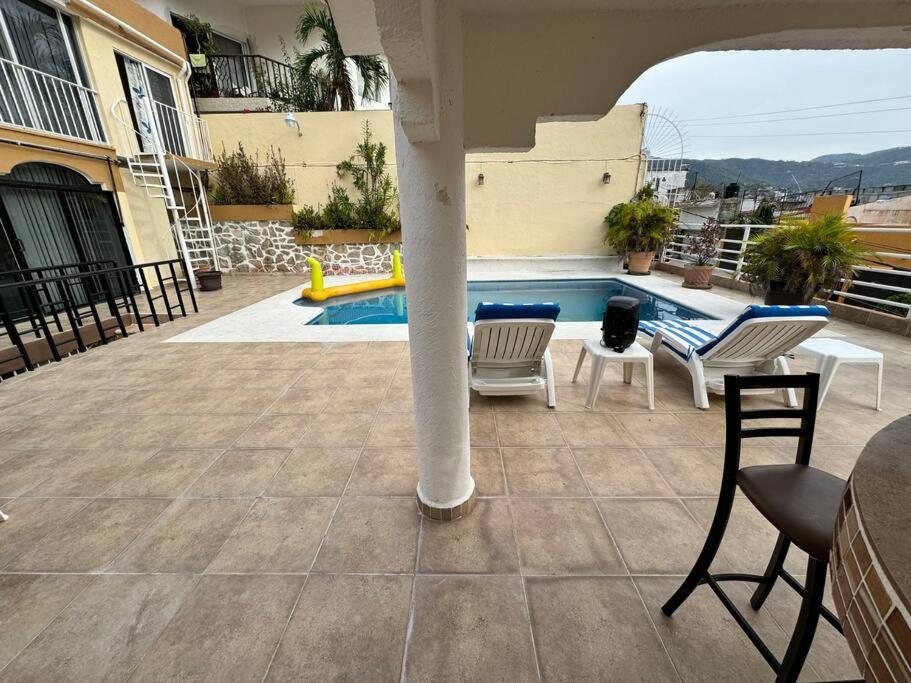 阿卡普尔科Blue Coast With Pool And Ocean View 10 To 35 P别墅 外观 照片